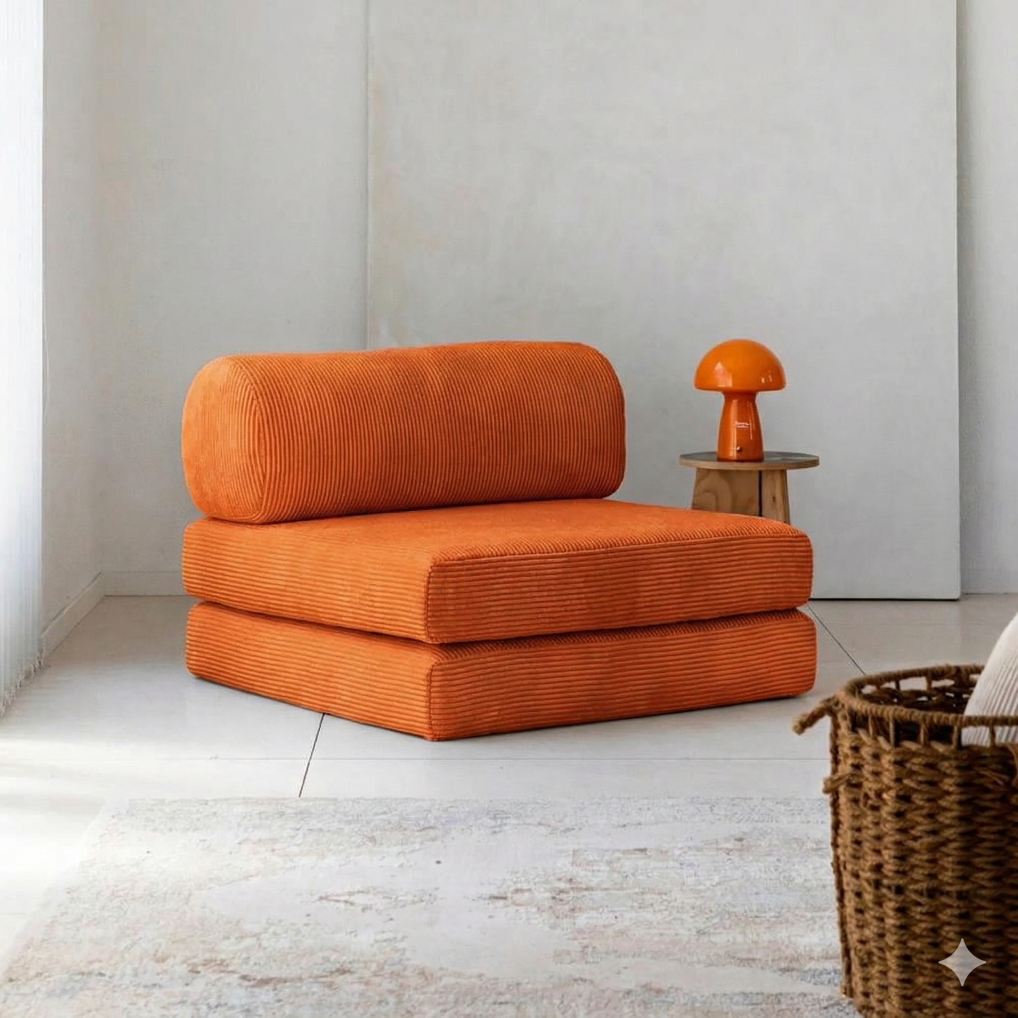 Single Sofa – Cylinder Backrest