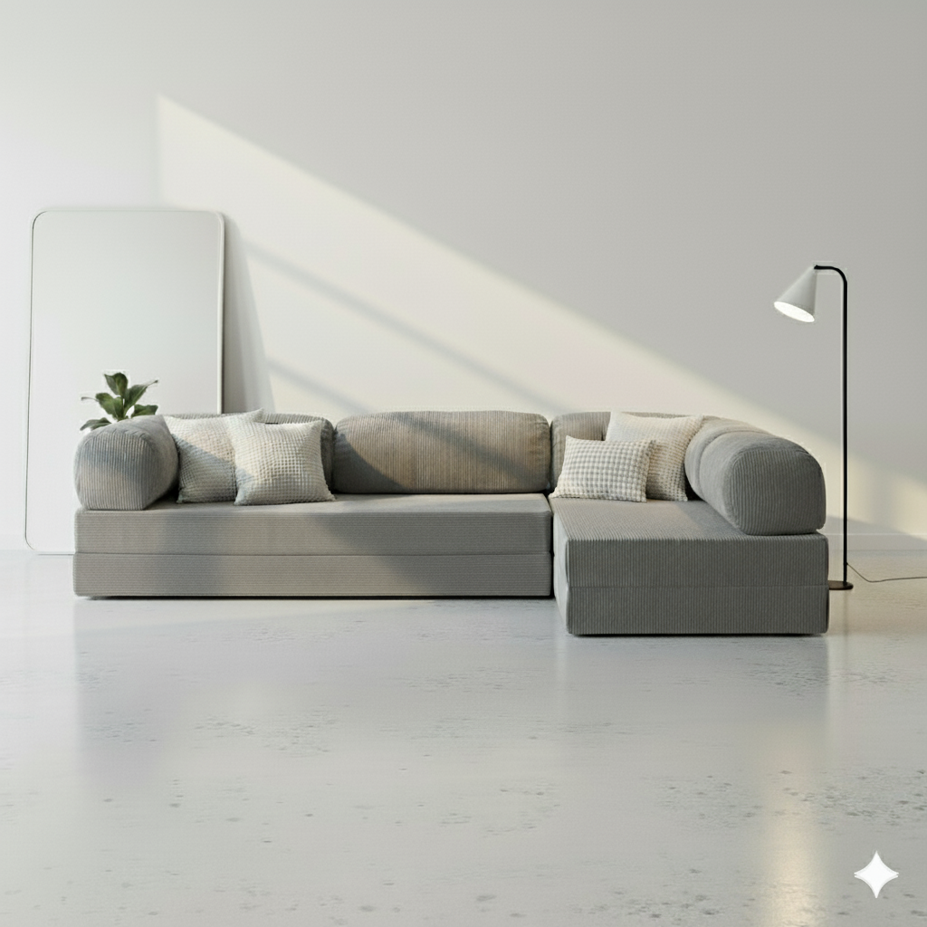 Modu Open Corner Sofa - Anthracite Gray