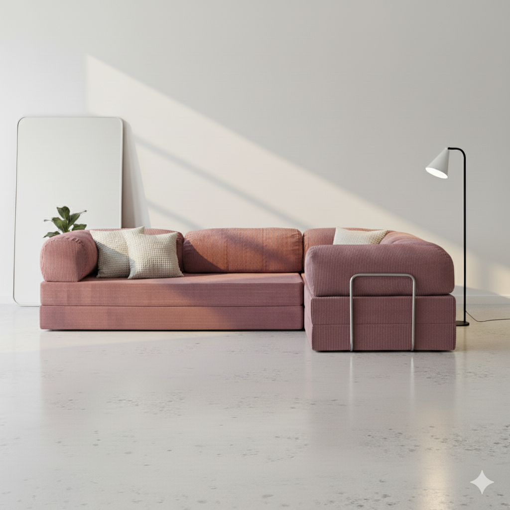 Modu Corner Sofa - Dusty Rose