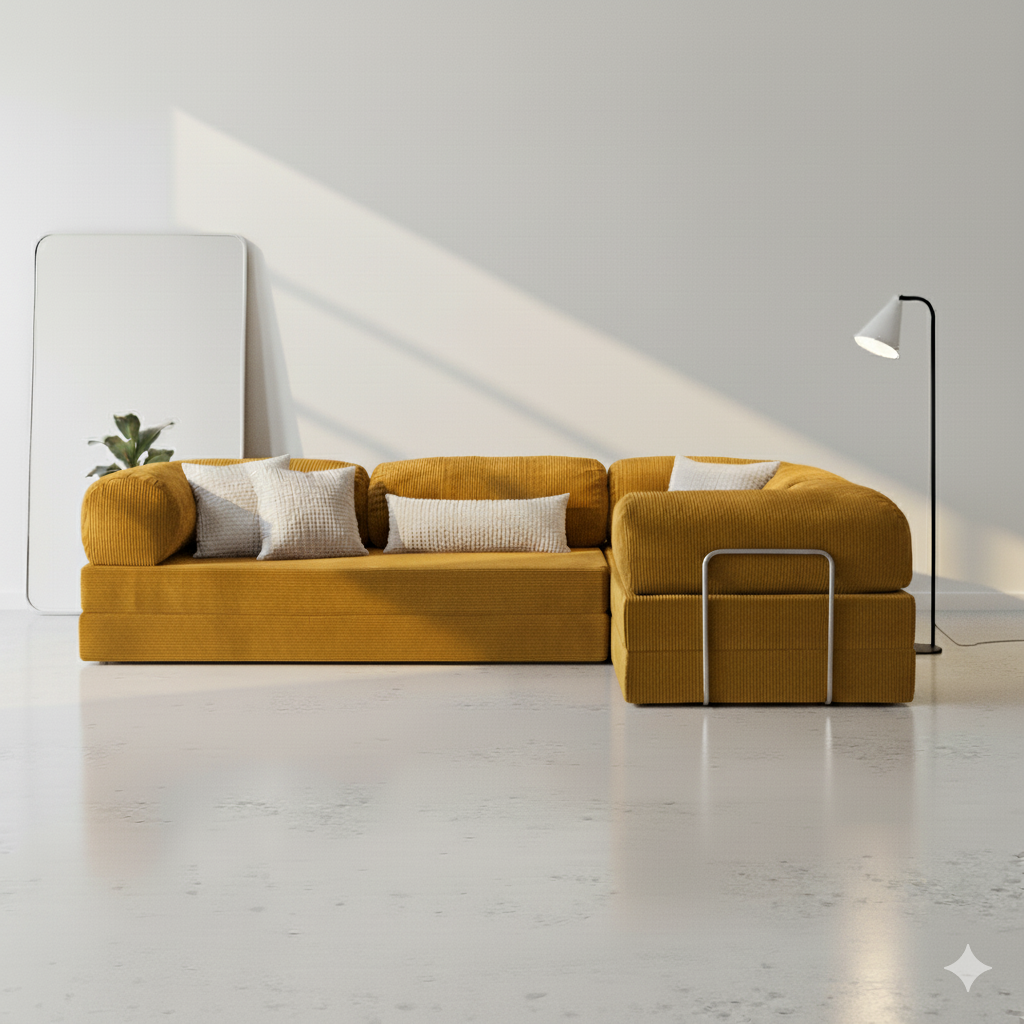 Modu Corner Sofa - Mustard