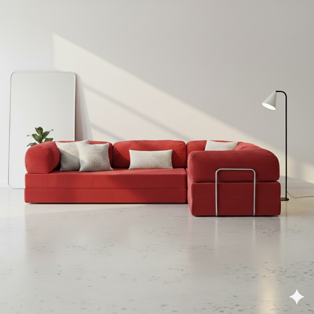 Modu Corner Sofa - Red