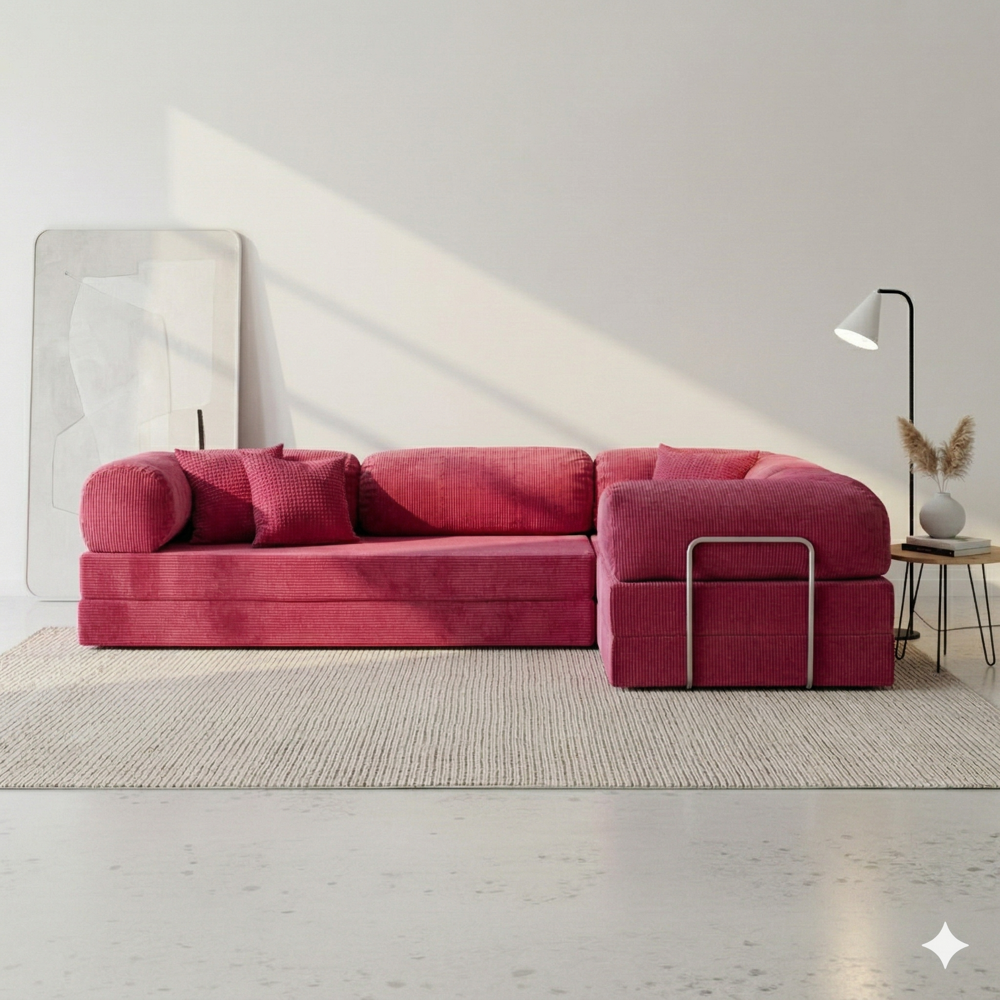 Modu Corner Sofa - Fuchsia