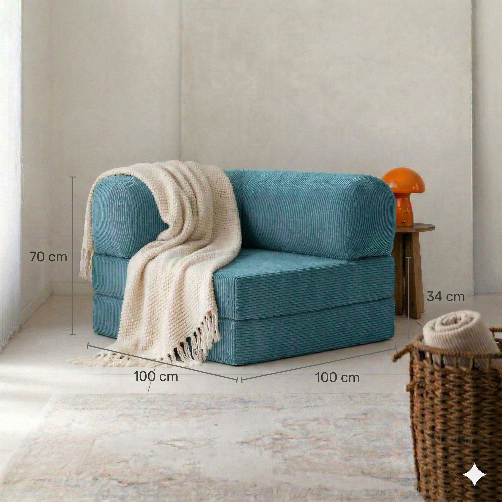 Single Sofa – L Shape Support