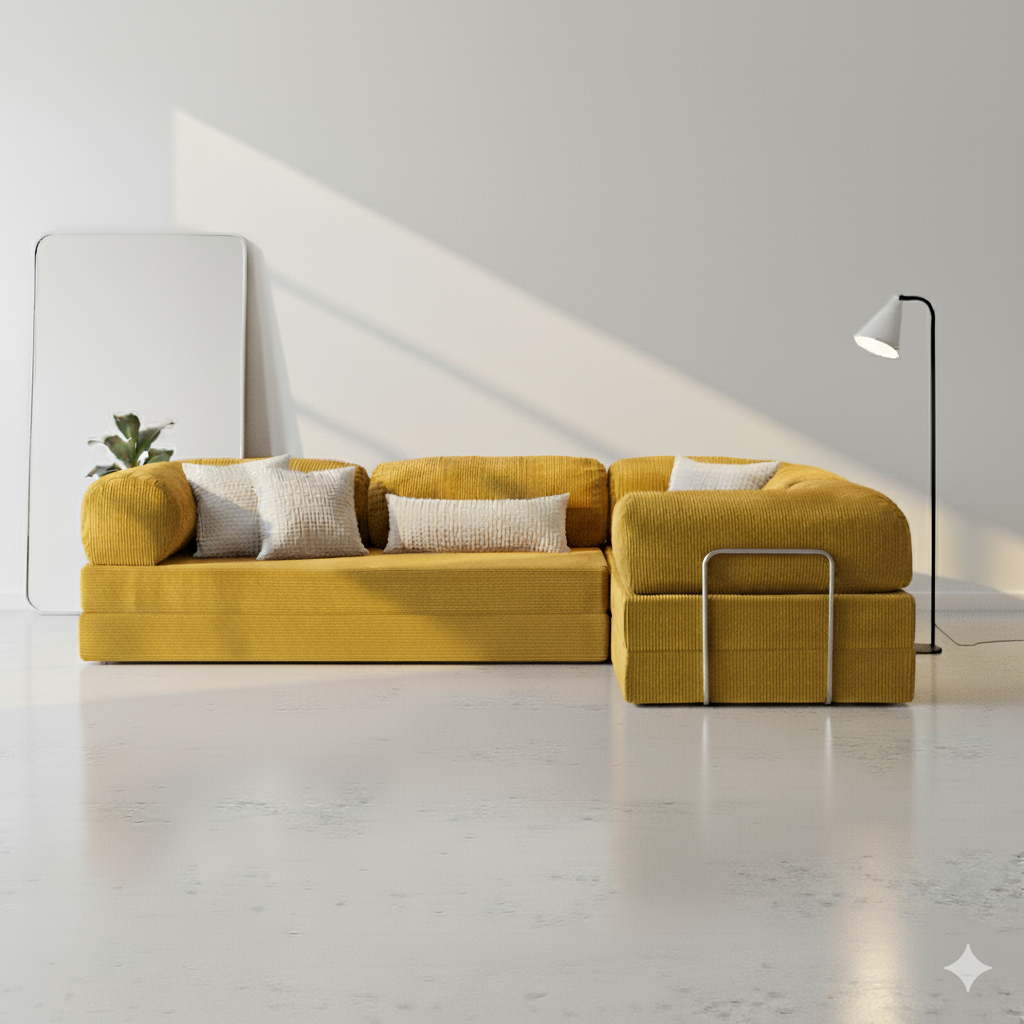 Modu Corner Sofa - Yellow