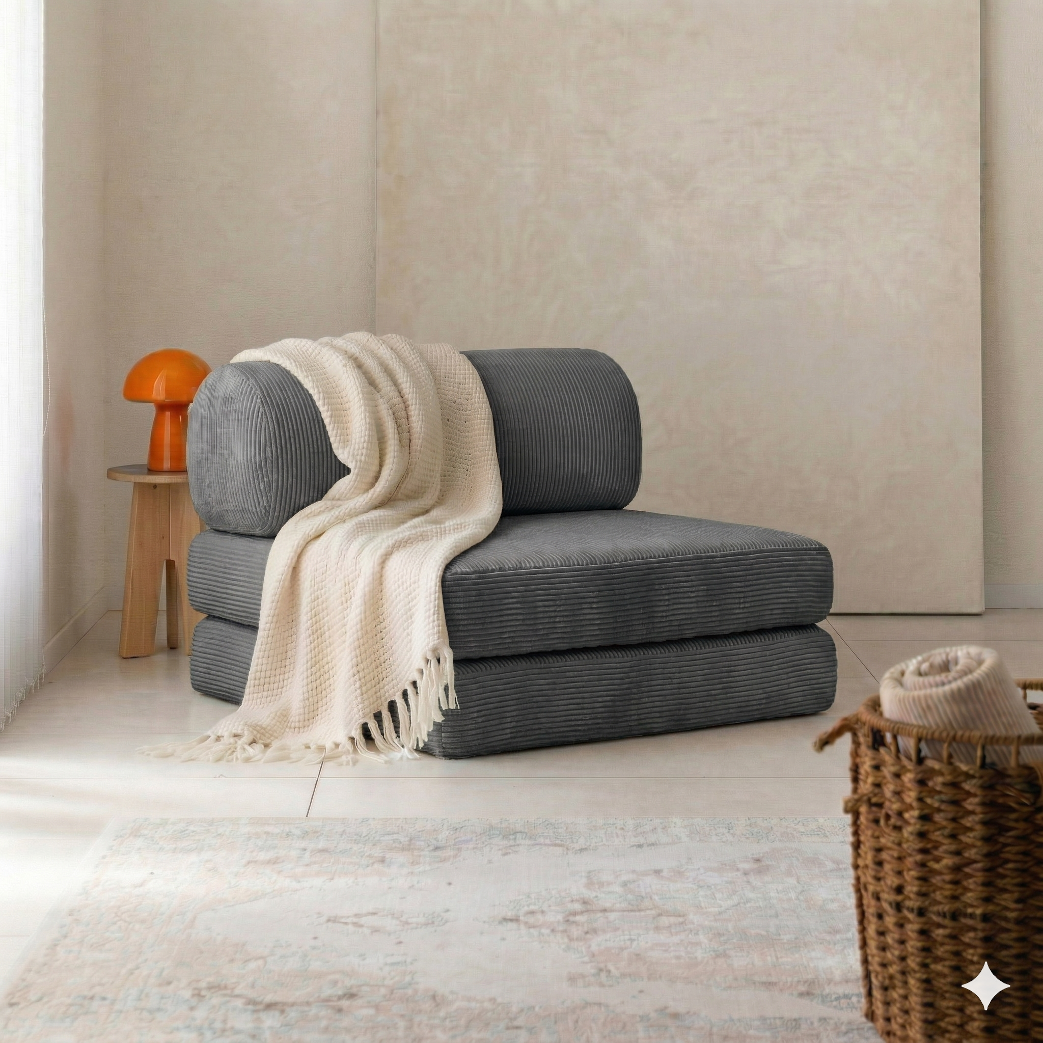 Single Sofa – Cylinder Backrest