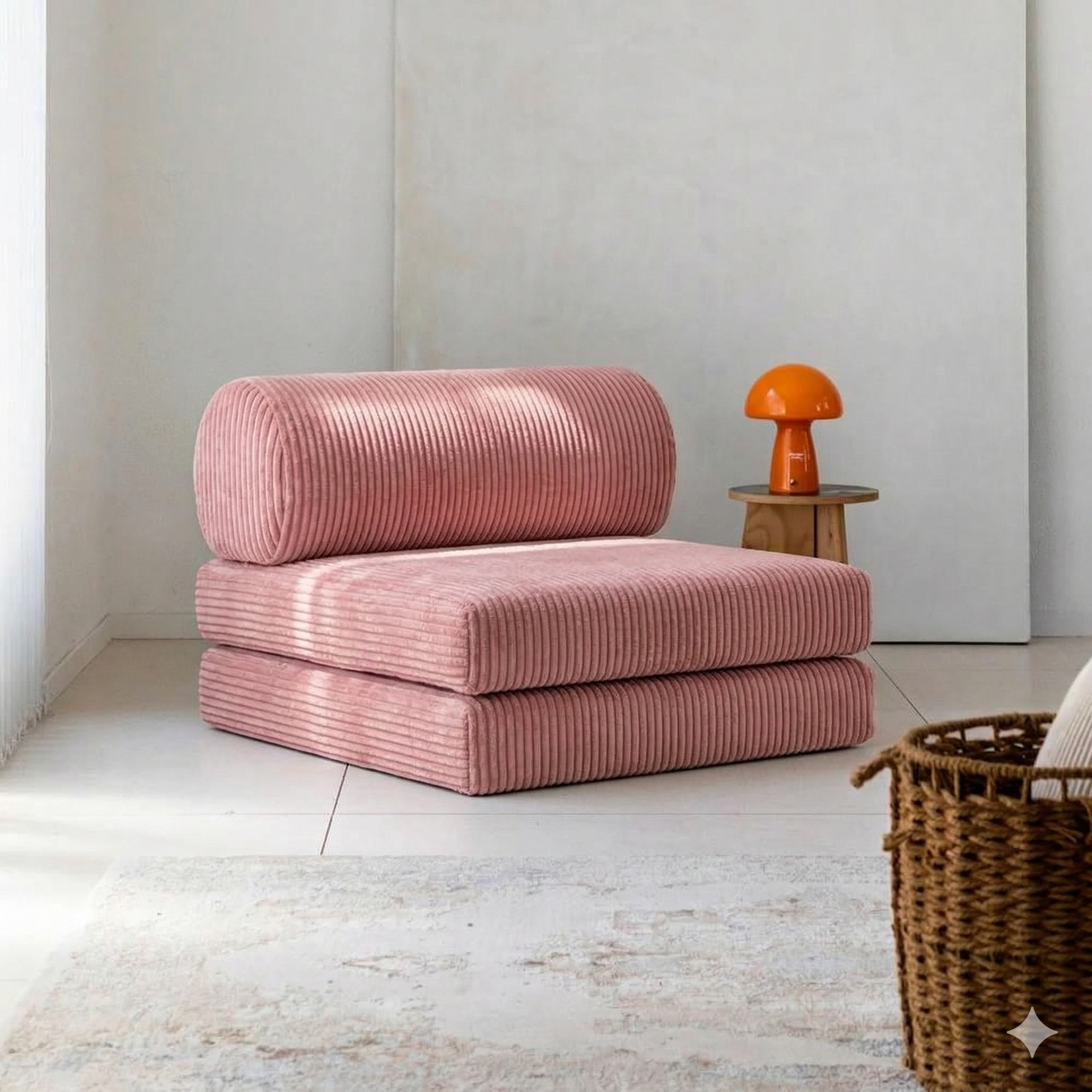 Single Sofa – Cylinder Backrest
