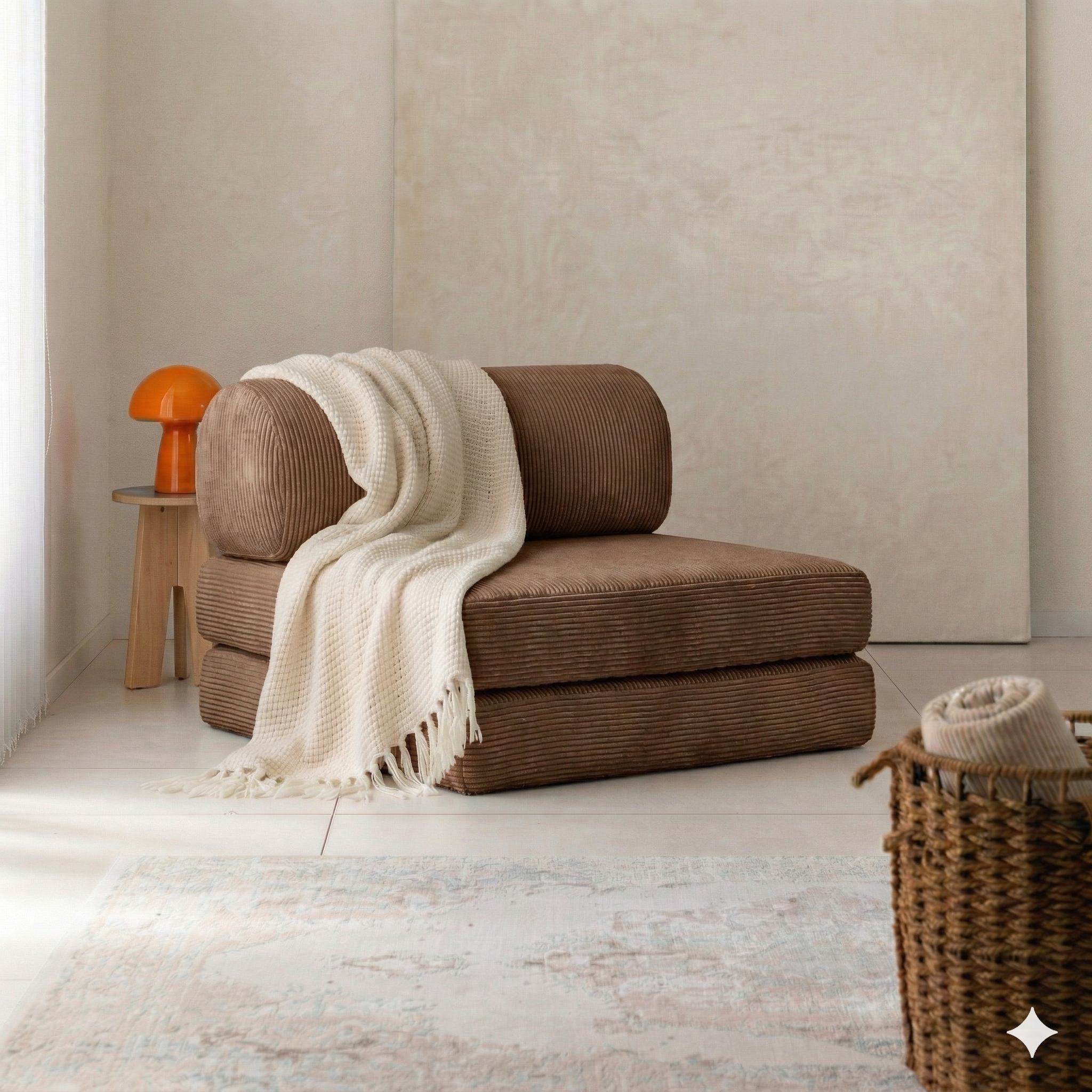 Single Sofa – Cylinder Backrest
