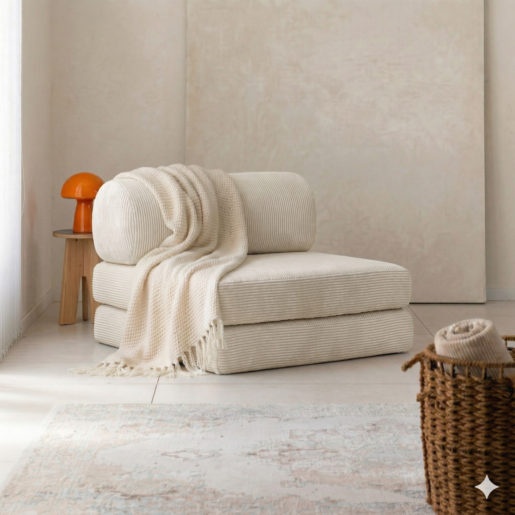 Single Sofa – Cylinder Backrest