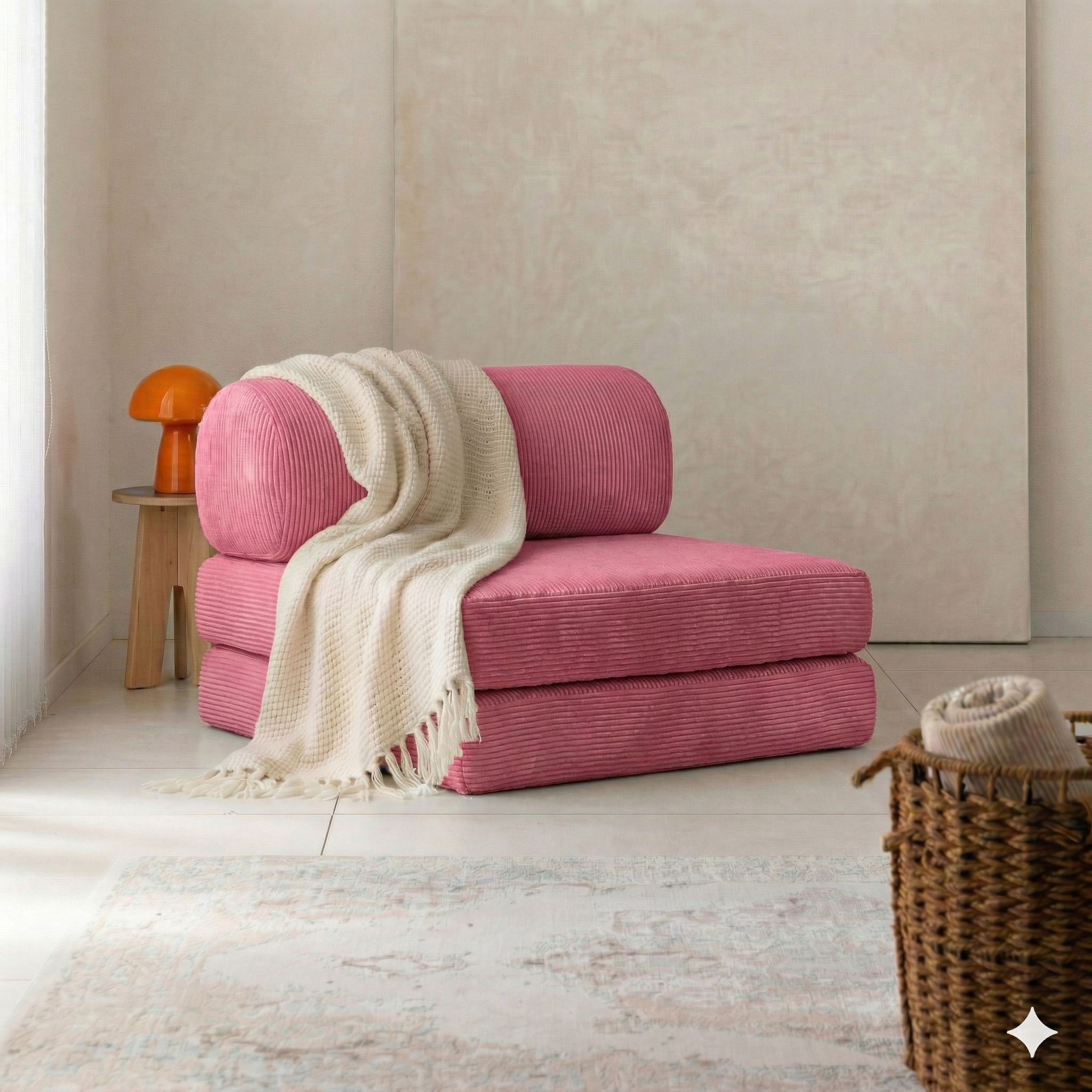 Single Sofa – Cylinder Backrest