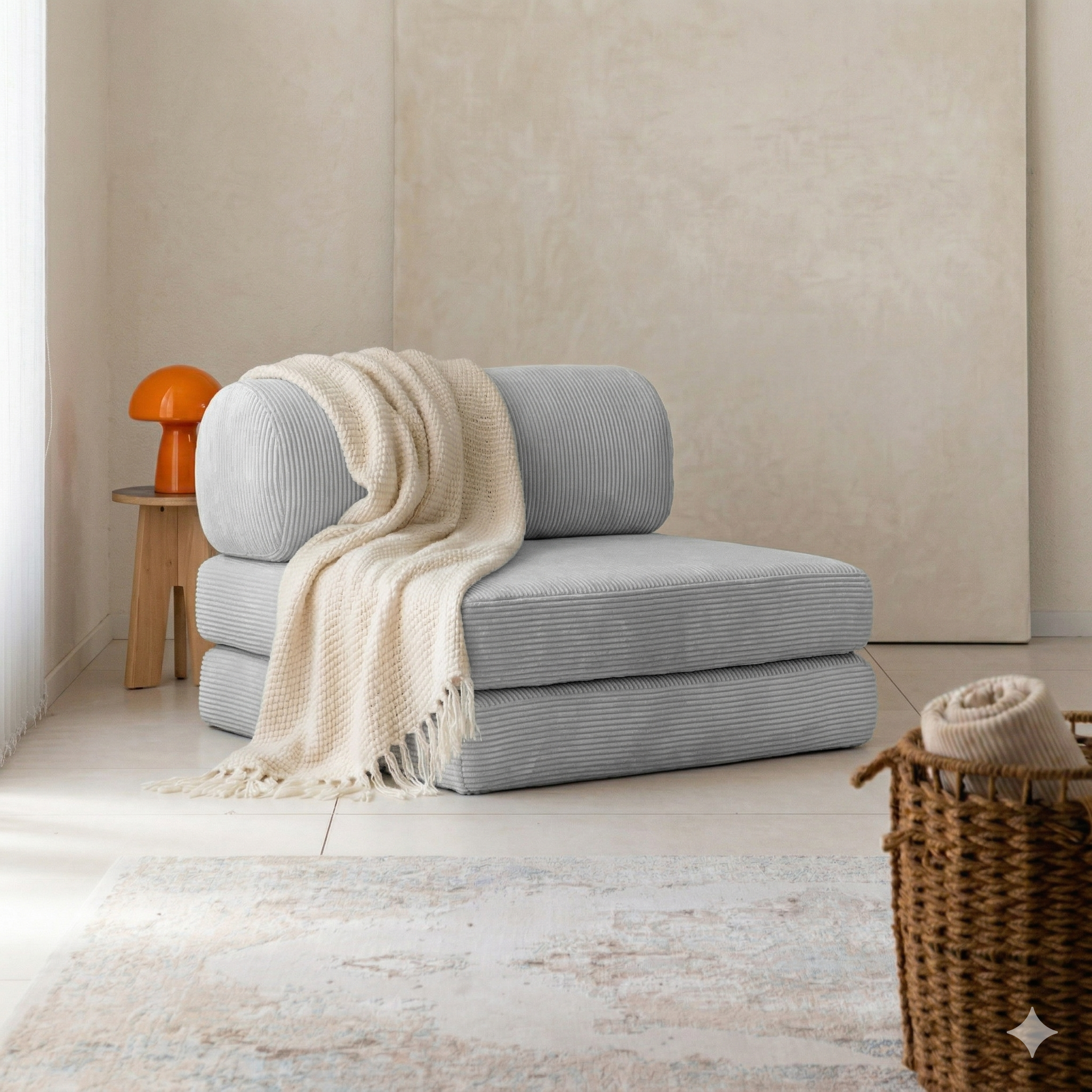 Single Sofa – Cylinder Backrest