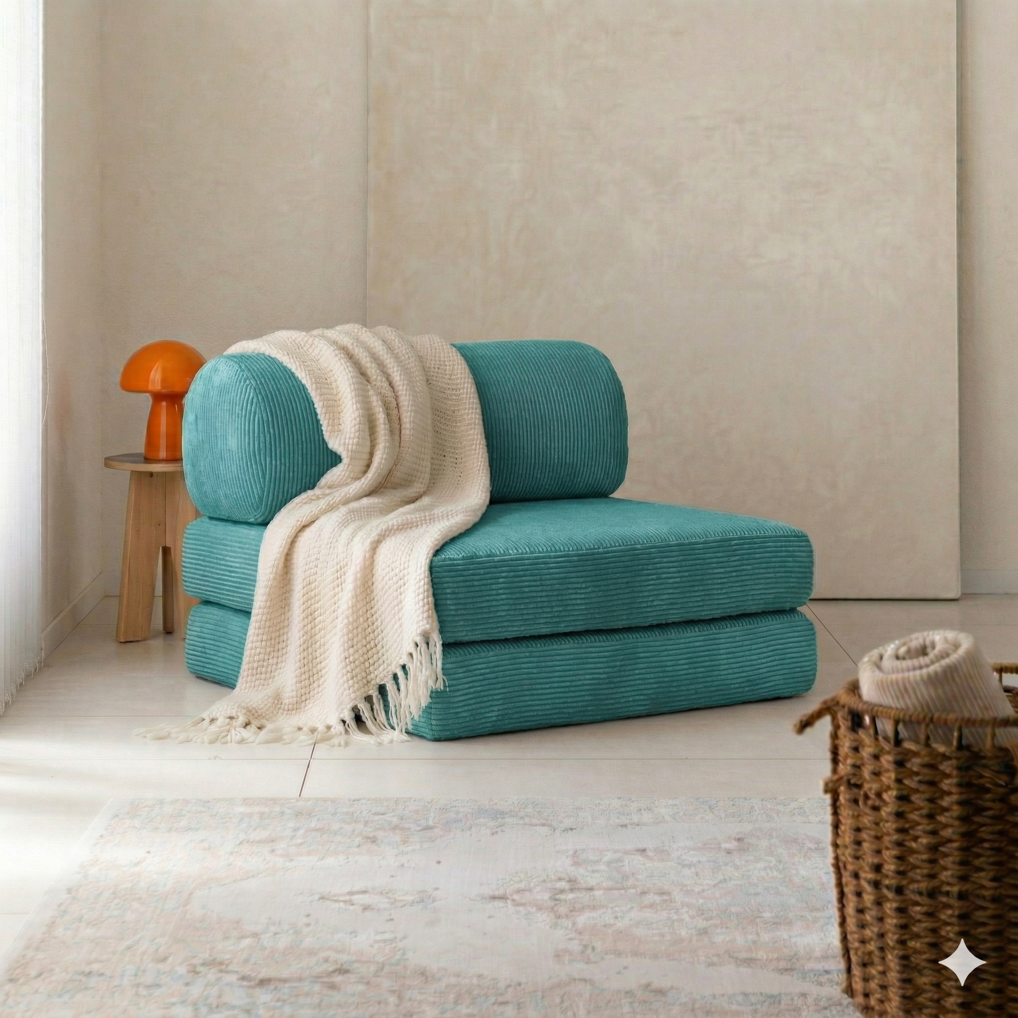 Single Sofa – Cylinder Backrest