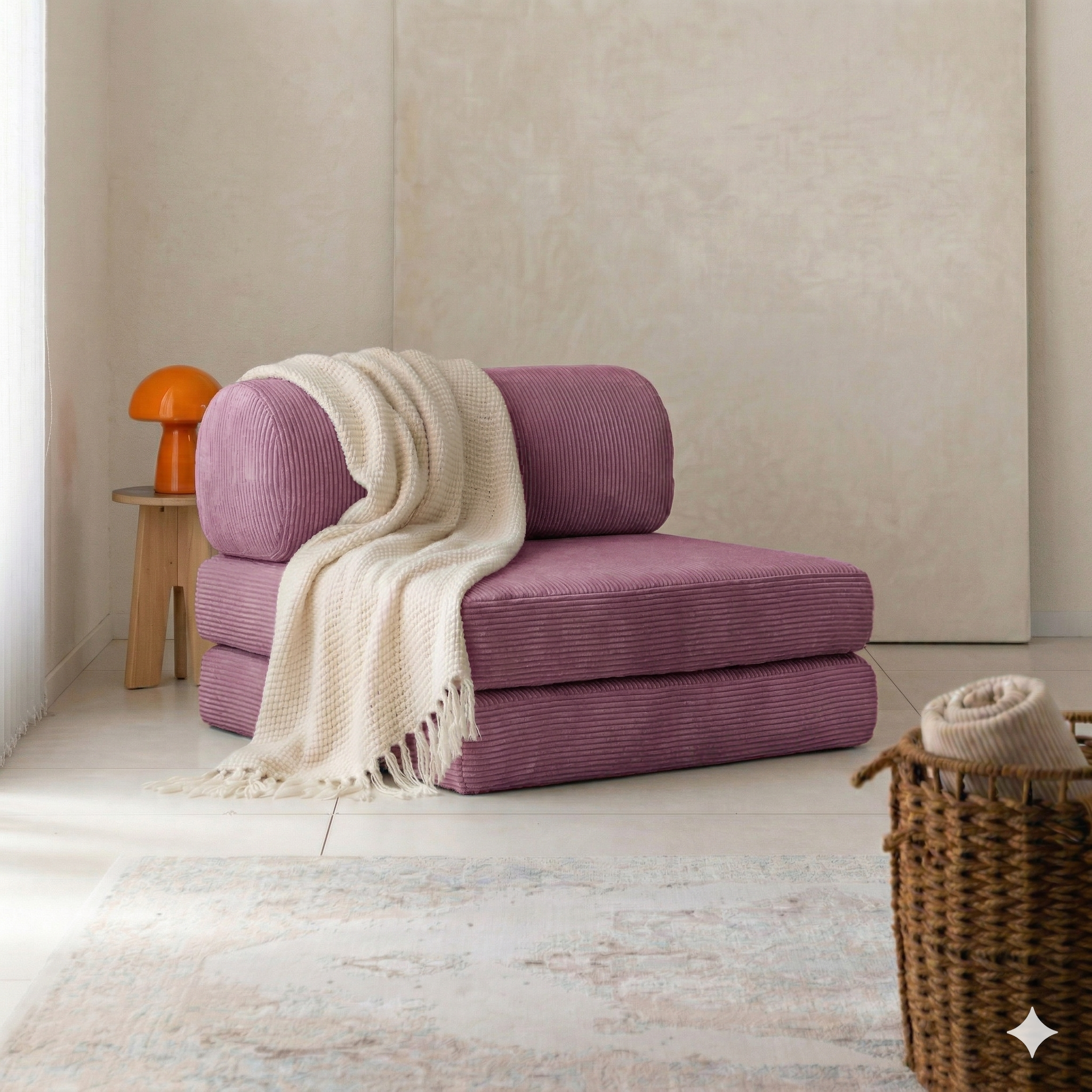 Single Sofa – Cylinder Backrest