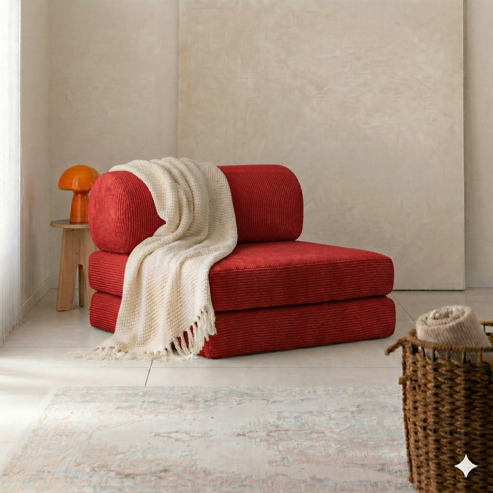 Single Sofa – Cylinder Backrest