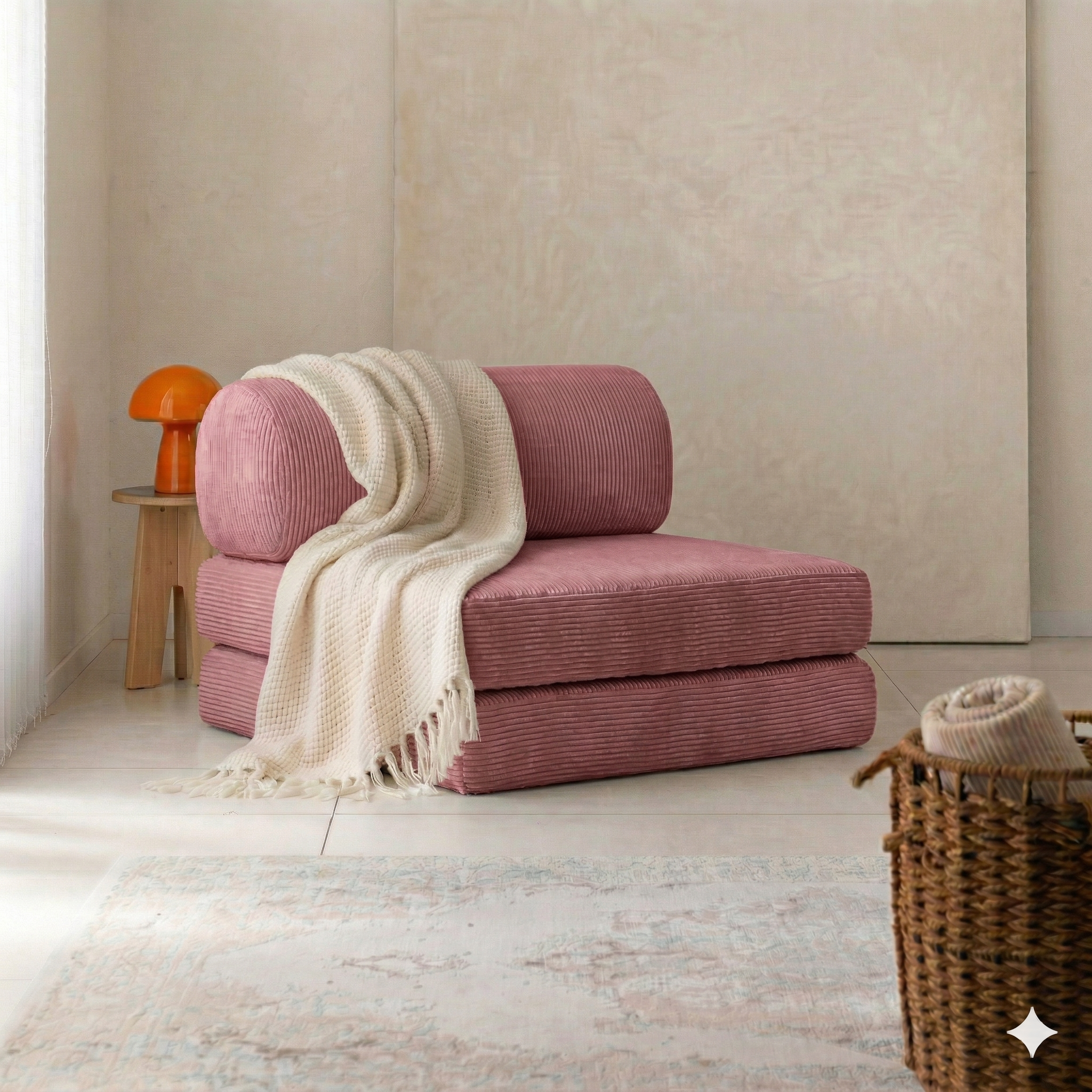 Single Sofa – Cylinder Backrest