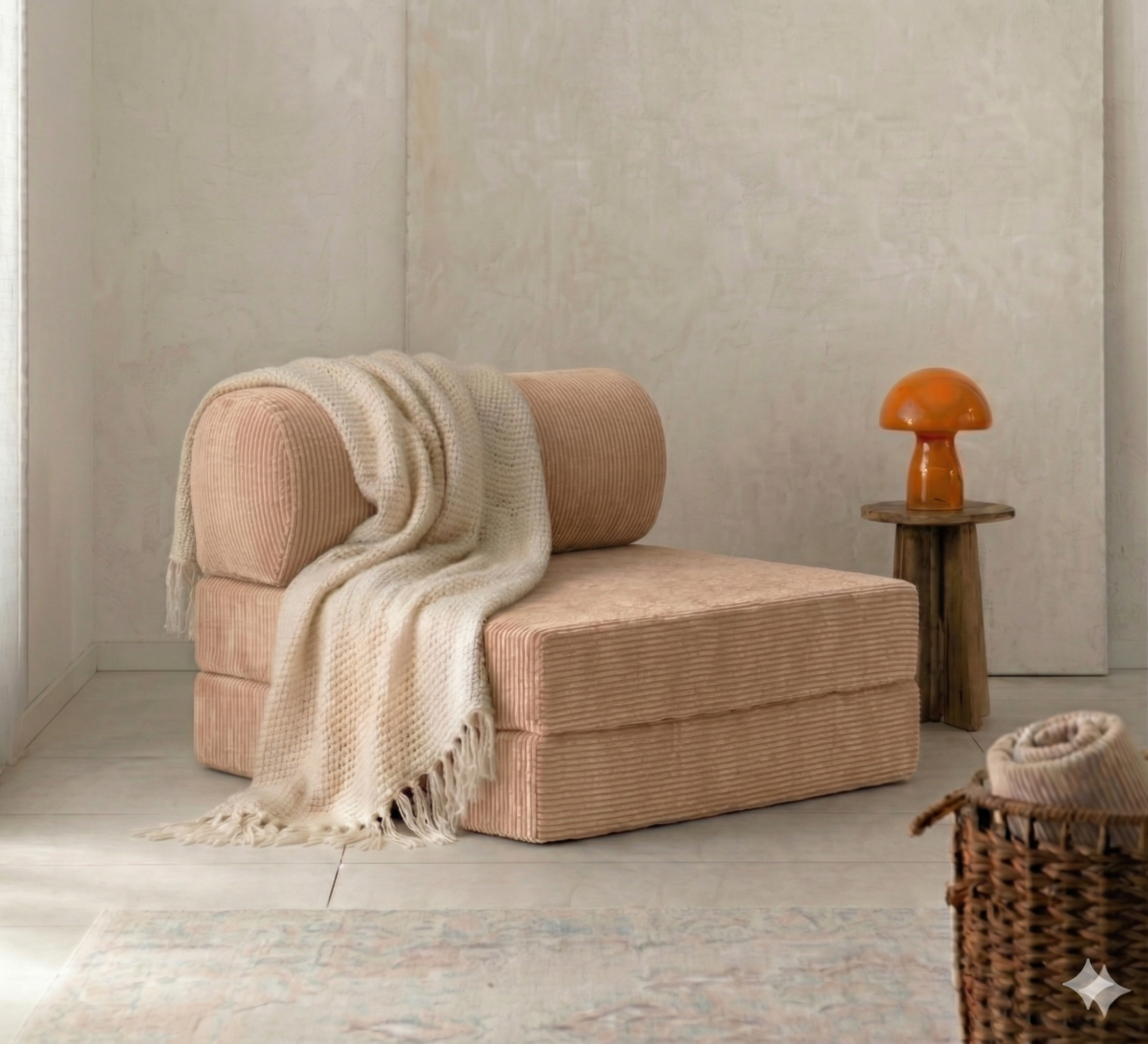 Single Sofa – Cylinder Backrest