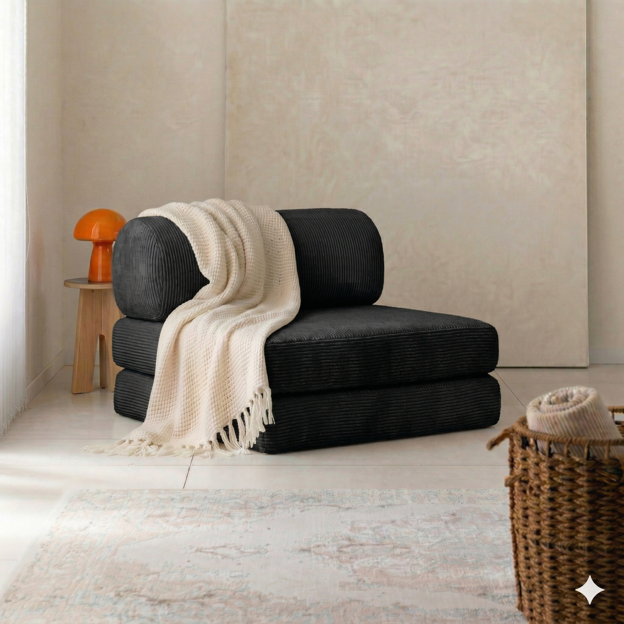 Single Sofa – Cylinder Backrest