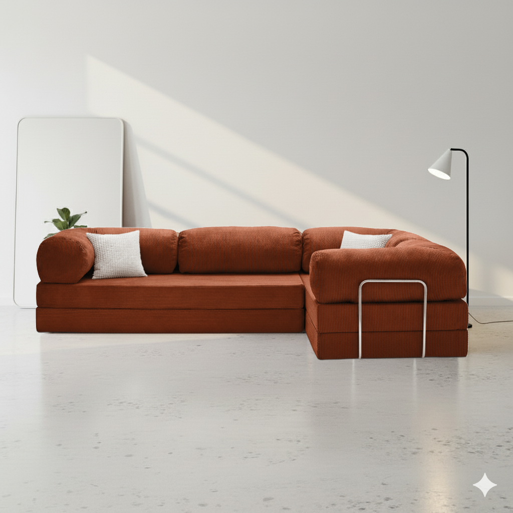 Modu Corner Sofa - Terracotta